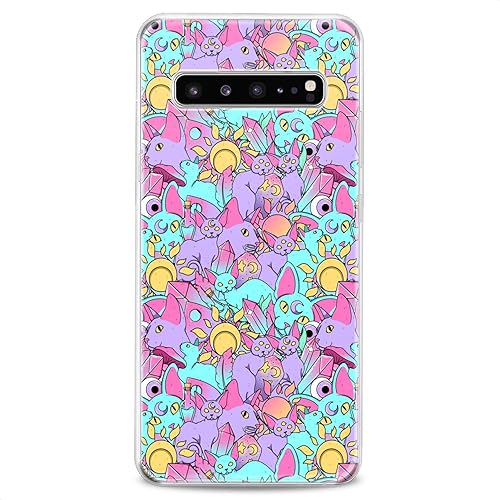 Miniatura 28 de Funda compatible con Samsung A91, A54, A52, A51, A50, A20, A11, A12, A13, A14, A03s, A02s, flexible, transparente, diseño de silicona animal, diseño