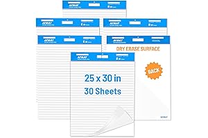 AFMAT Sticky Lined Chart Paper Easel Pad