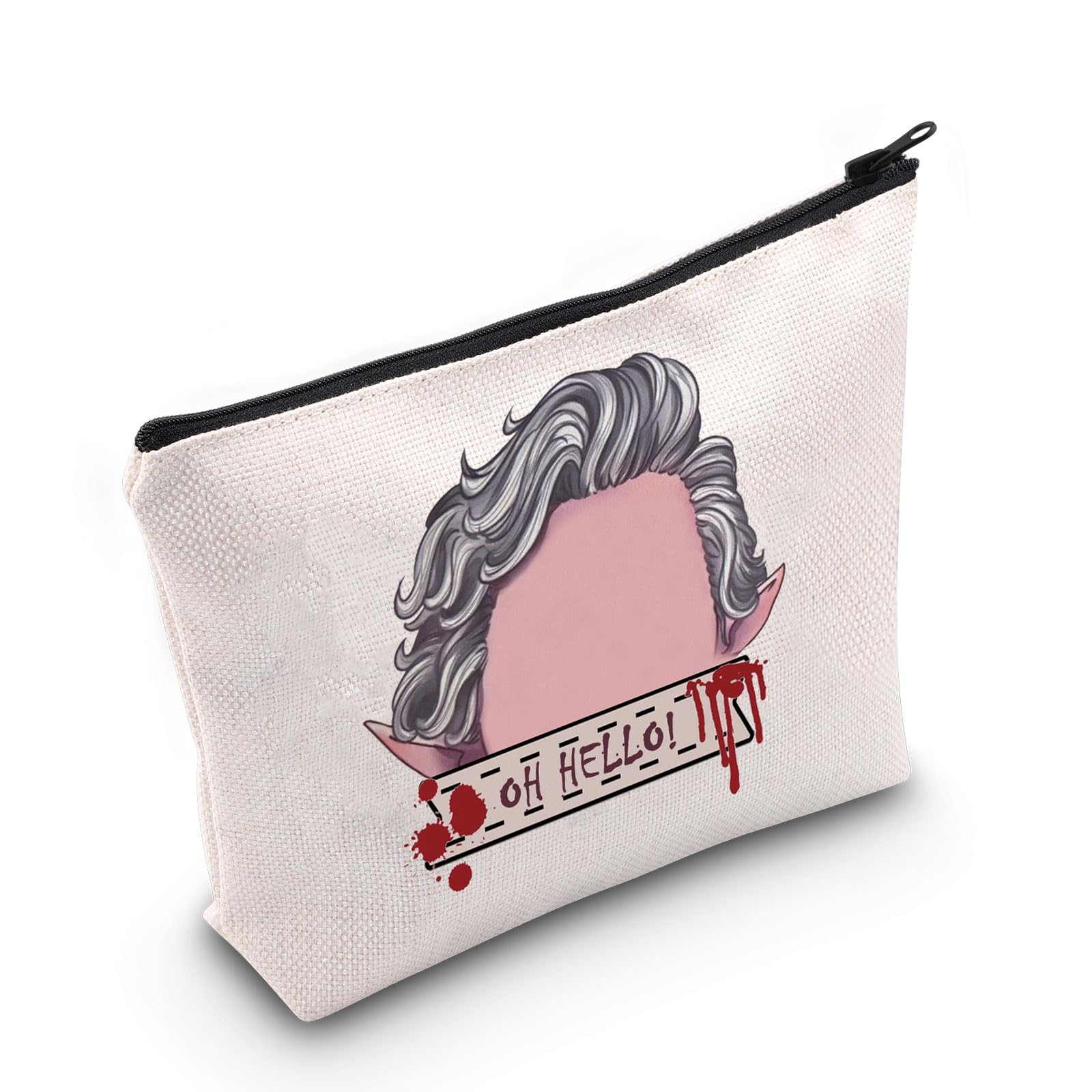 BG3 Inspired Astarion Gift Astarion Fans Gift Oh Hello Makeup Zipper Bag for D&D PRG Fans, Hell Bag