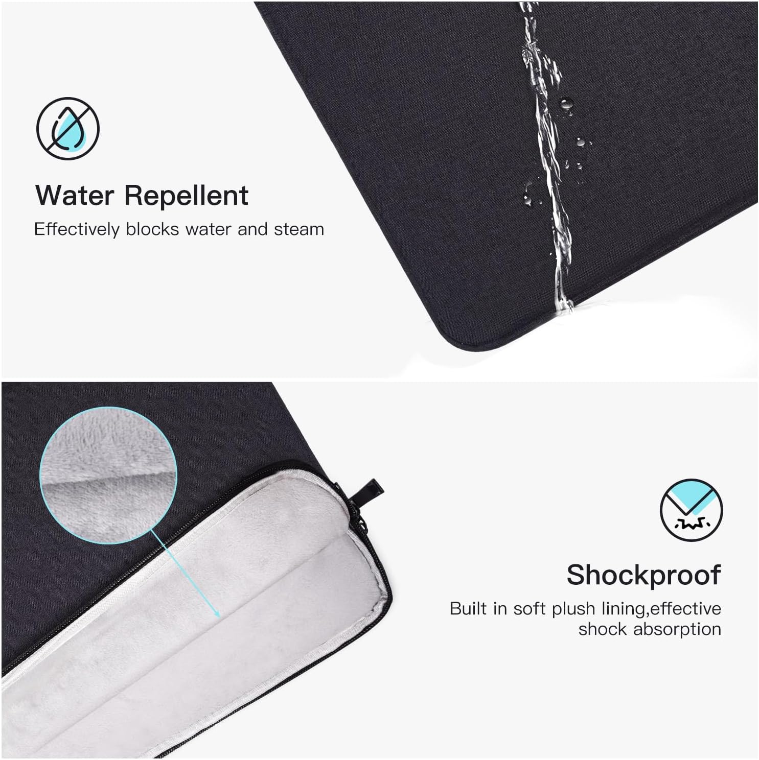 18-18.5 Inch Portable Monitor Case Sleeve for InnoView aimuonos Ingnok Motyeowe VisionOwl Lasitu COOLHOOD Usparkle EVICIV HONGO,Laptop Notebook Computer Gaming Display Protective Travel Bag - Image 4