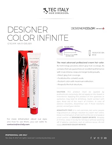 Miniatura 3 de Tec Italy Designer Color Hight Fidelity Color 3 Oz (7 Rubio Medio)