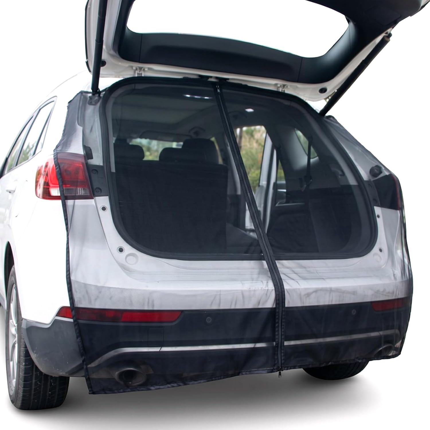 Car Tailgate Net, Breathable Anti-Mosquito Magnetic Net, Suitable for SUVs, MPVs, and Vans, Essential for Camping and Outdoor Activities