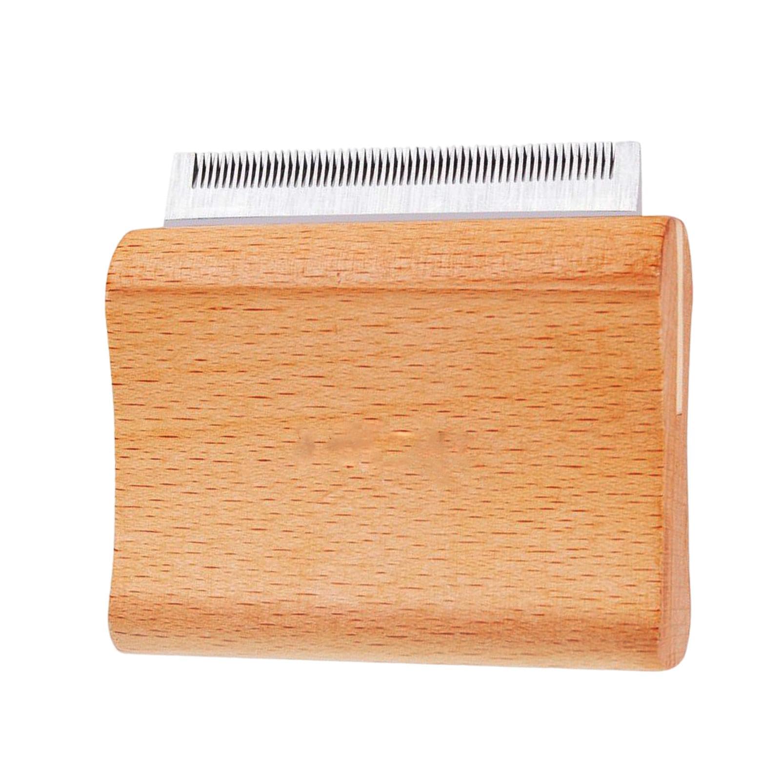Pet Wooden Groomer | Grooming Tool | Hair Brush | Dog Brush | Pet Hair Remover | Dog Brush For Shedding | Wood Brush Hair Remover for Dogs, Cats, Horses