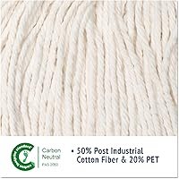 Vista 6 de Boardwalk 503WHCT Super Loop - Cabezal de trapeador húmedo, algodón/sintético, tamaño grande, blanco, 12/cartón