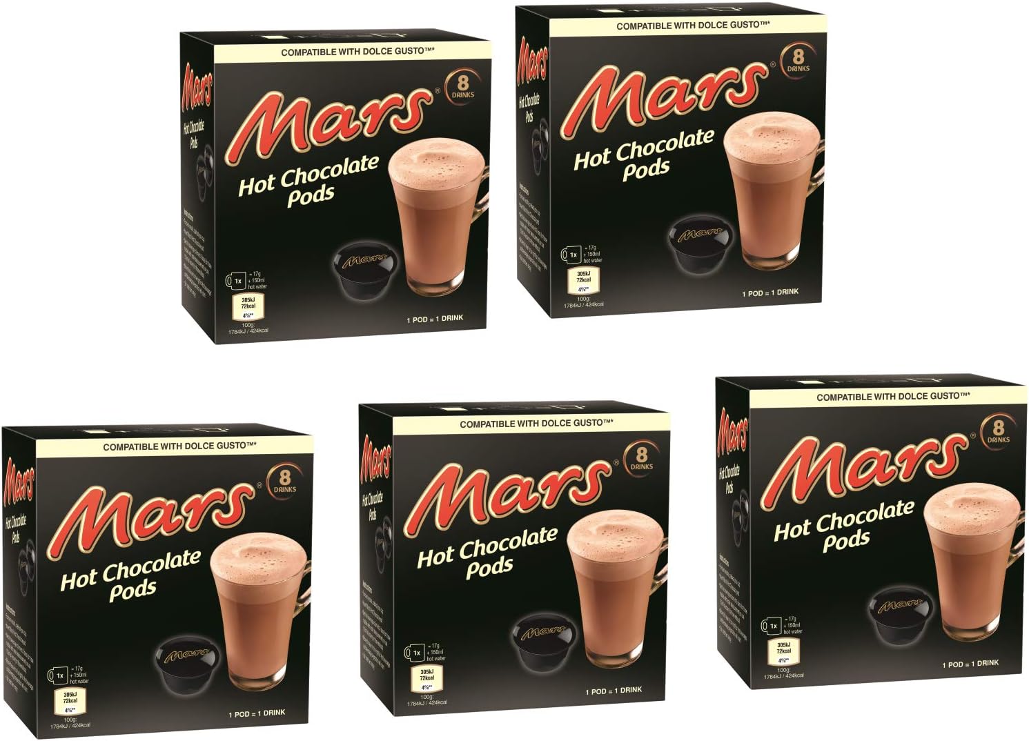 Dolce Gusto Chocolate Capsules (Mars, 40 Capsules)
