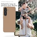 YATWIN Silicone Back Case for Samsung Galaxy S23 FE, Soft-Touch Phone Back Cover for Samsung Galaxy S23 FE-Milk Tee, Beige gallery image
