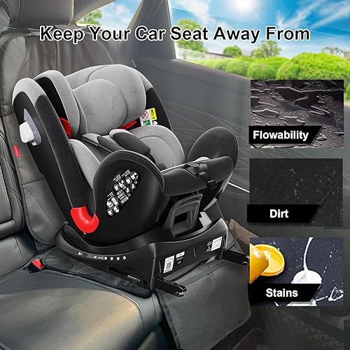 Miniatura 3 de Protector de asiento de automóvil para asientos infantiles, 1 cojín de asiento de automóvil, fundas de asiento de automóvil de tela impermeable para