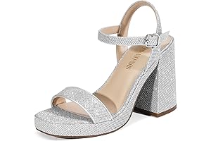 Captivating Glitter Block Heels: Elevate Your Style with Sparkling Confidence