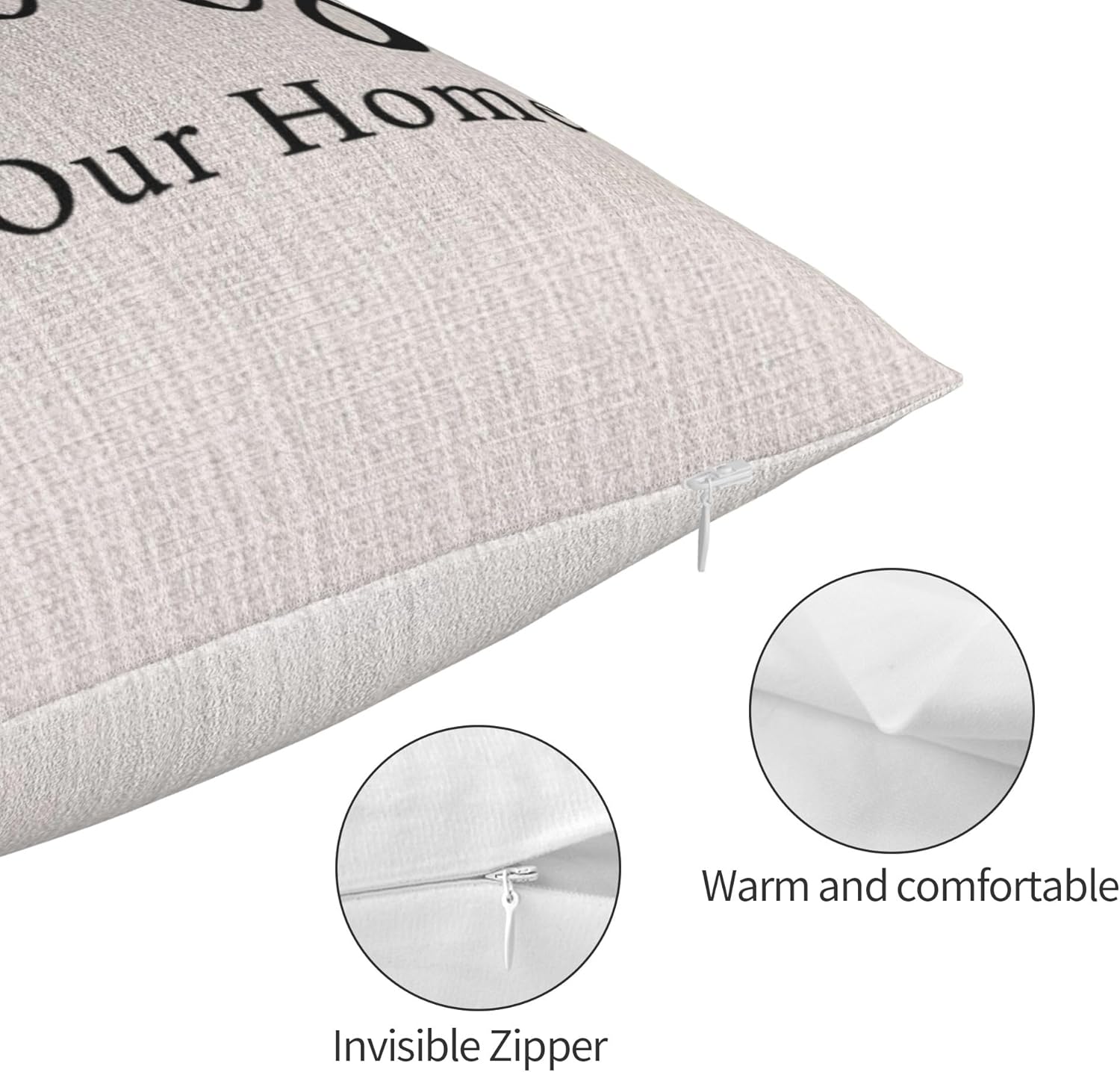 This is Us Quote Farmhouse Pillow Covers, 12" x 20" Rustic Lumbar Outdoor Pillowcase, Throw Pillow Covers with Saying Housewarming Gifts, Zipper Double-Sided Cushion Case - Image 5