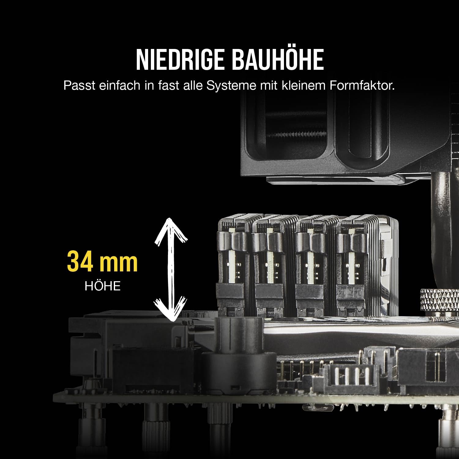 Corsair VENGEANCE LPX DDR4 RAM 32GB (2x16GB) Bis zu 3600MHz CL18 AMD Ryzen Computerspeicher – Schwarz (CMK32GX4M2Z3600C18)