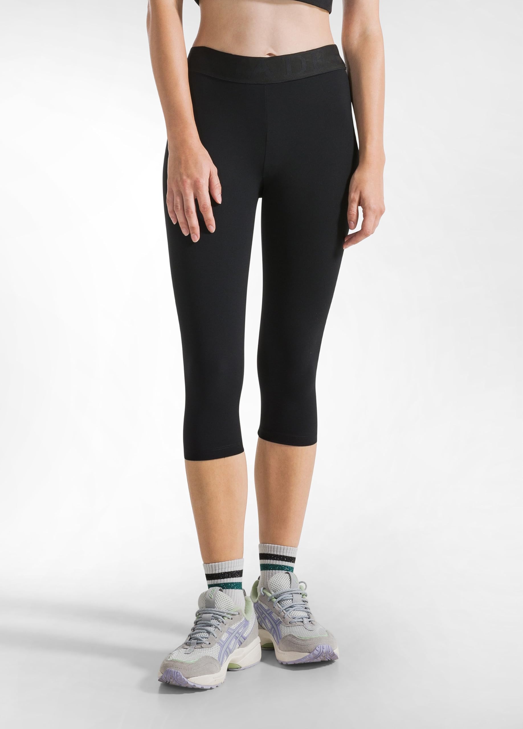 DEHA - Leggings Capri modellanti in poliammide, Nero