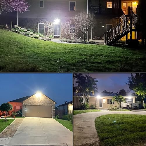 Miniatura 8 de SANSI Luz LED de 36W 3600LM con sensor de movimiento para exteriores, luz de seguridad de 50,000 horas, luz de inundación IP65 equivalente a 200W