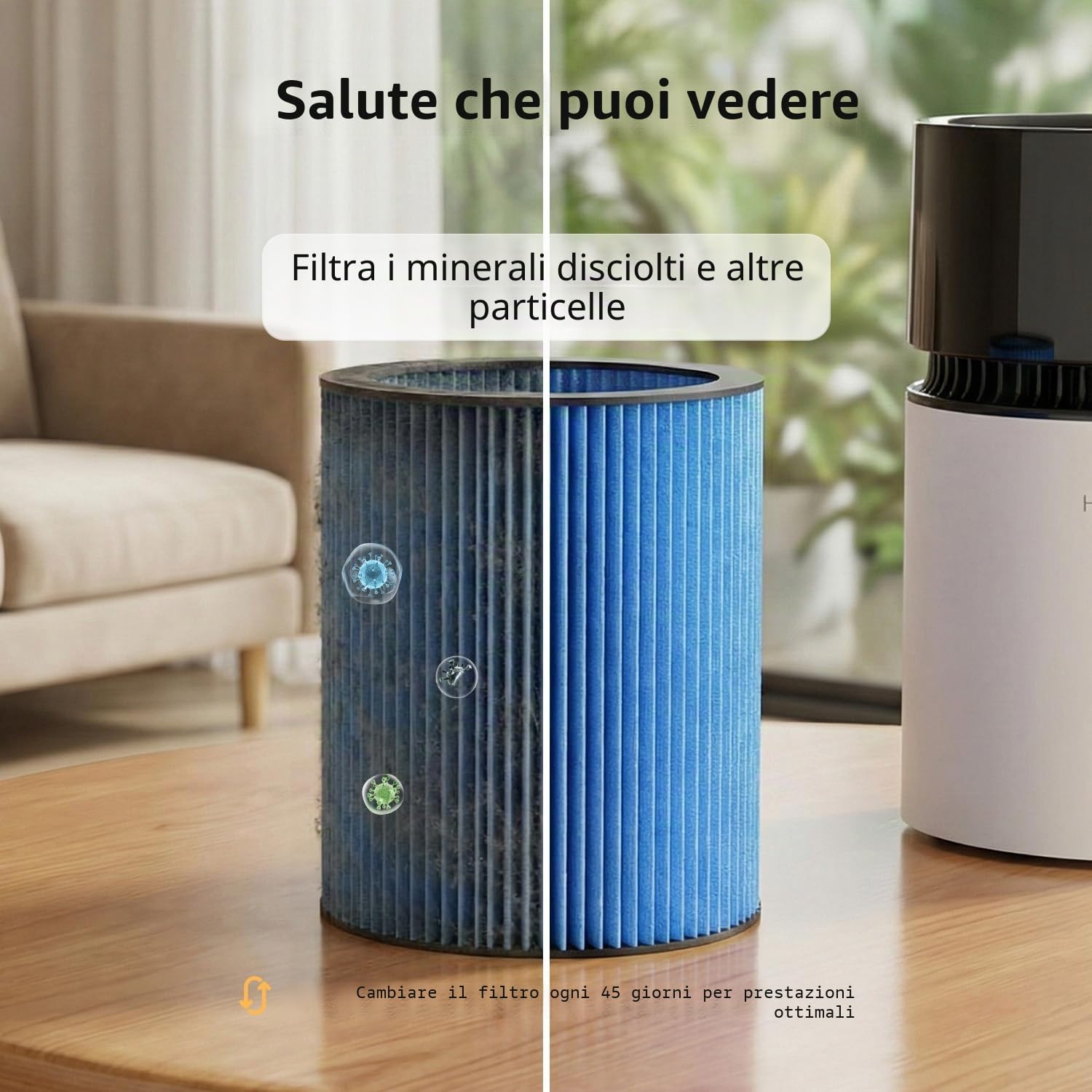 3L Umidificatore Ambiente, Top Fill, Umidificatore Ambiente Bambini con luce notturna, Silenzioso 30dB, 5 Livelli Nebbia, 35h Autonomia, Umidità Intelligente, per ufficio, cameretta del bambino