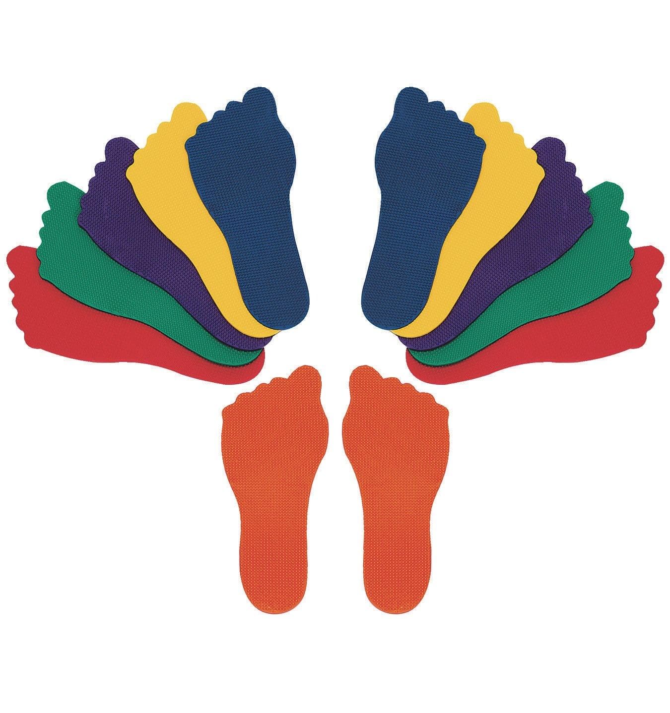 S&S Worldwide Spectrum Foot Markers 9inx3-1/2"
