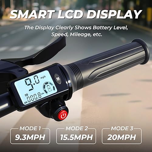 Miniatura 2 de WINDHORSE Patinete eléctrico, motor de 350 W, alcance de 15-20 millas y scooter eléctrico plegable de 15.5 MPH, neumático sólido de 8.5 pulgadas,