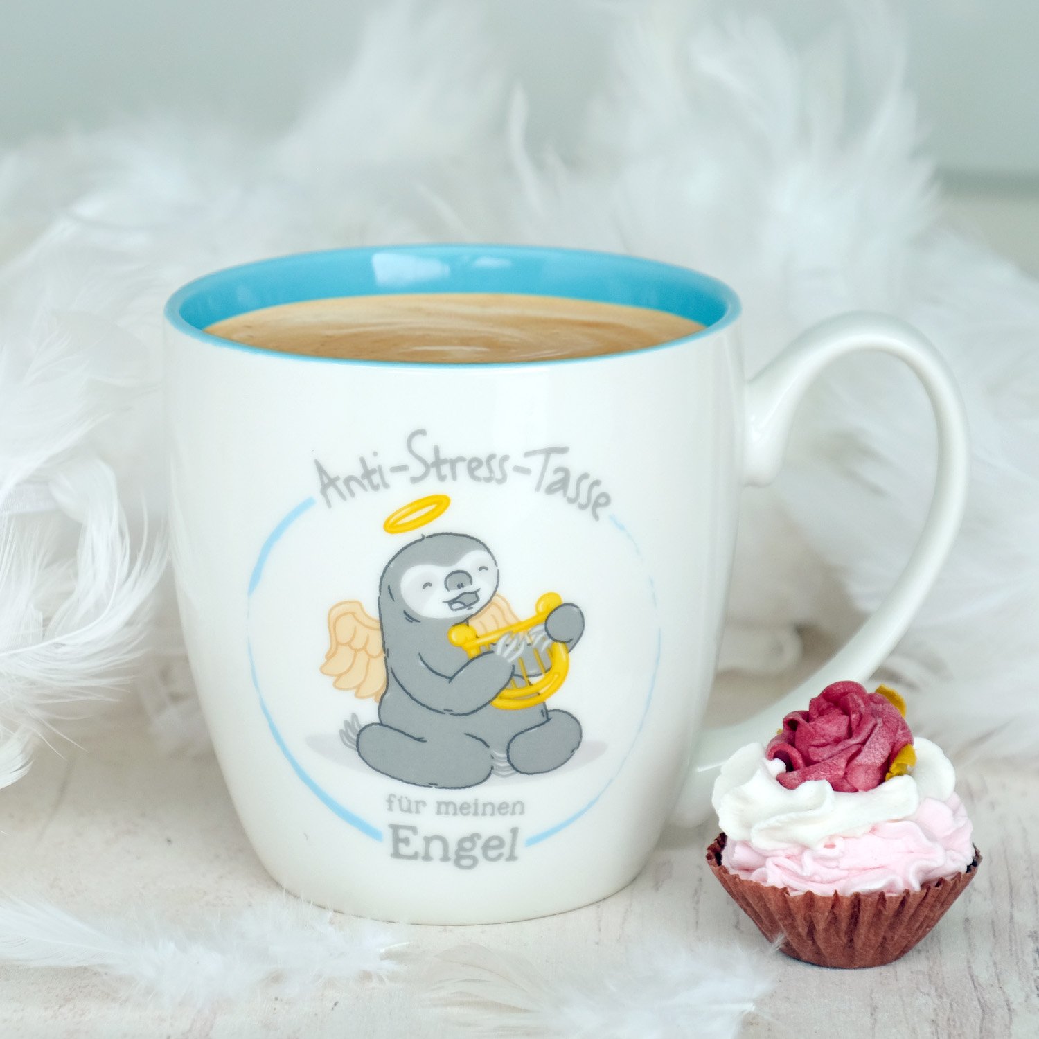 Gruss & Co Anti-Stress-Tasse Motiv "Engel" – Bild 2