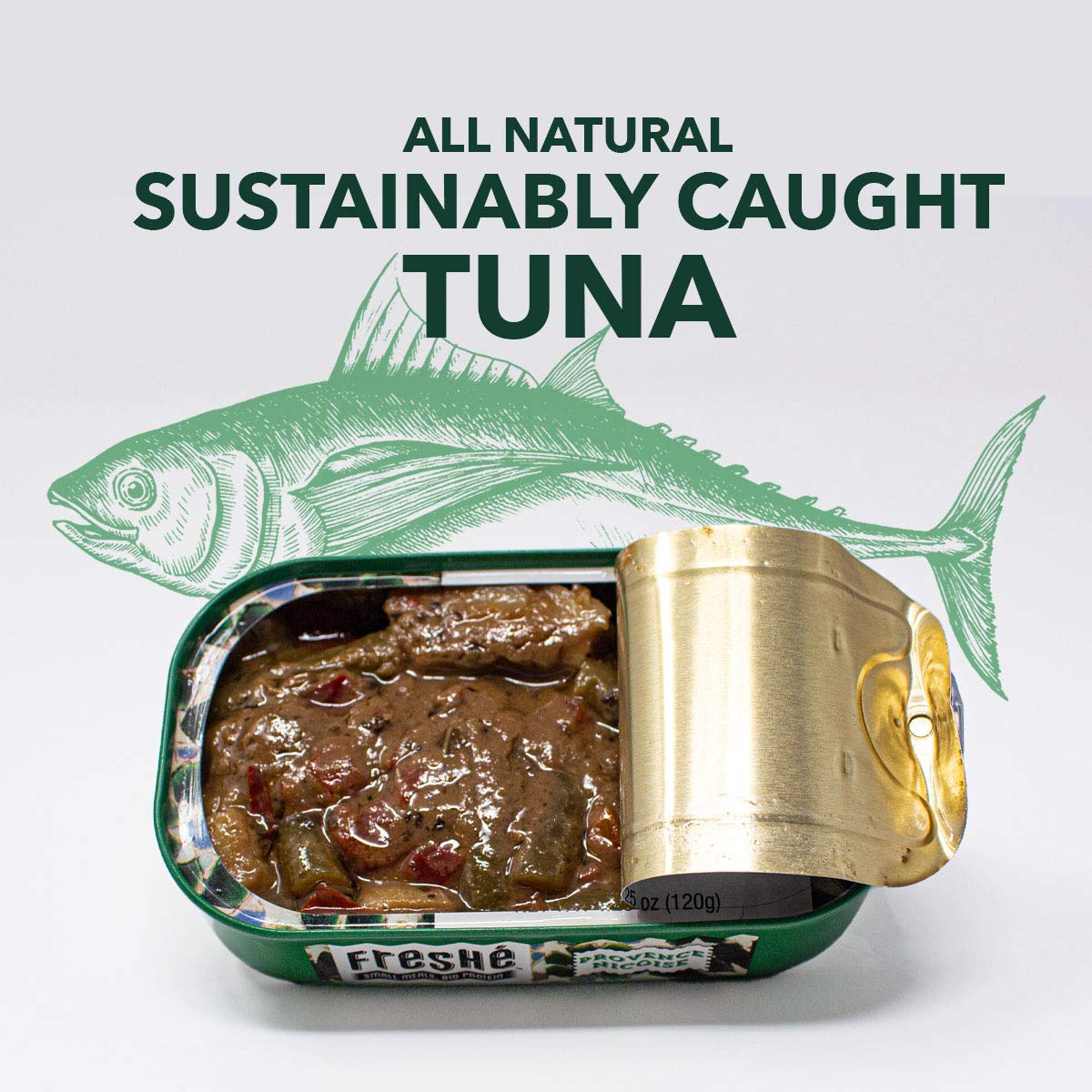Freshé Gourmet Canned Tuna (Provence Nicoise, 10 Pack) Healthy High-Protein Snack & Ready to Eat Meal – Premium All-Natural, Non-GMO, Wild Caught Tuna – Gluten Free, Keto Diet Friendly