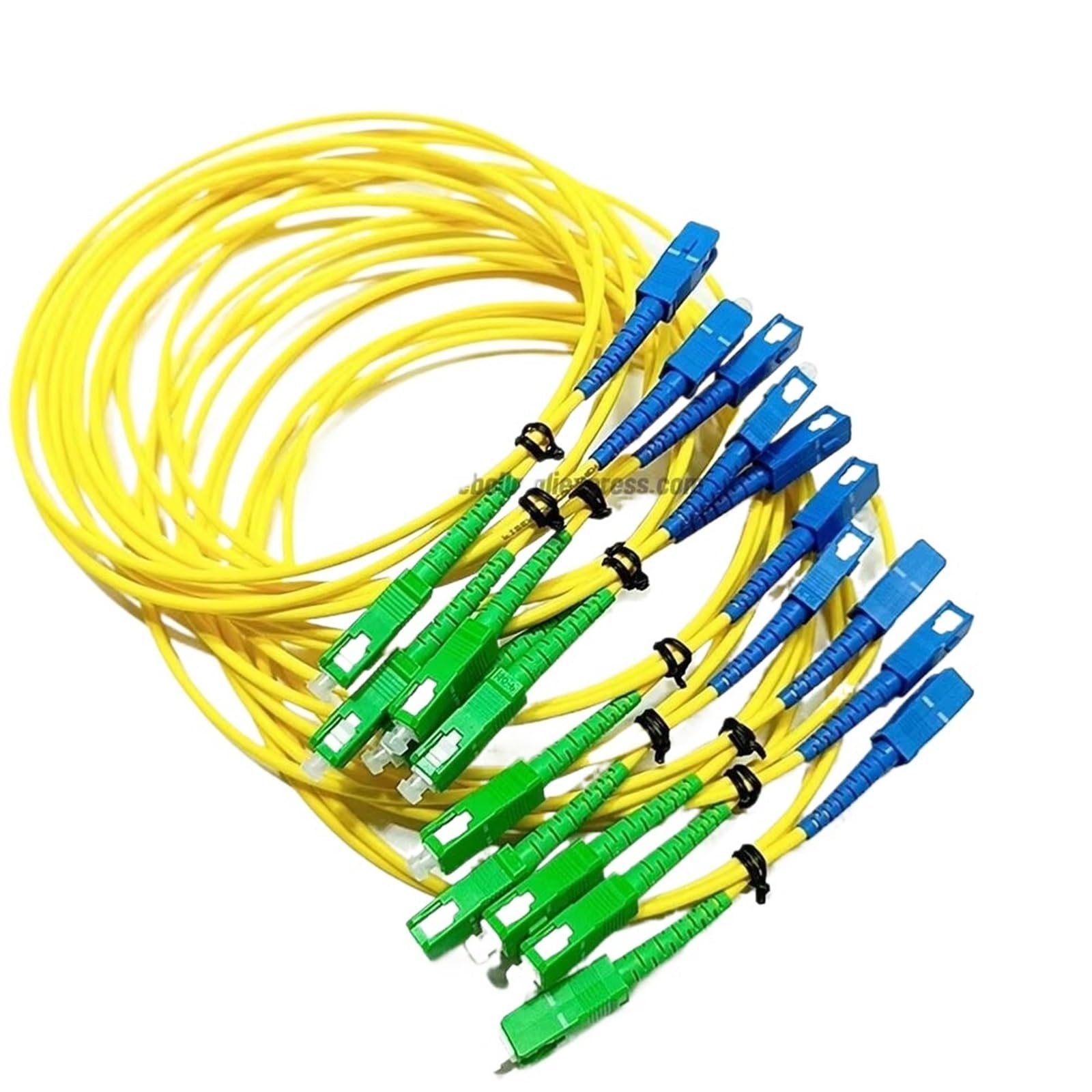 50 pièces/lot cordon de raccordement à fibres optiques 3.0Mm câble optique monomode SM Simplex SC/UPC-SC/APC cavalier à fibres optiques FTTH(2M SCAPC-SCUPC)