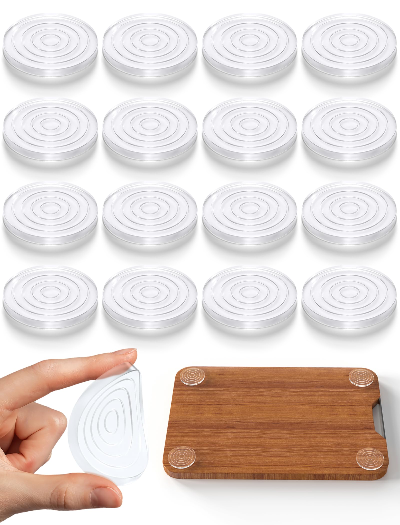 Almohadillas de silicona autoadhesivas NiHome, topes antideslizantes para bandejas