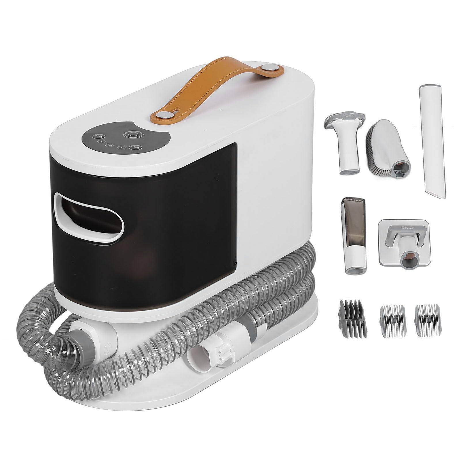 Kit de aspiradora para mascotas de 2L con contenedor grande para pelo de perro ideal para pelajes gruesos y largos herramienta de aseo en casa que combina succión y corte para una limpieza eficiente