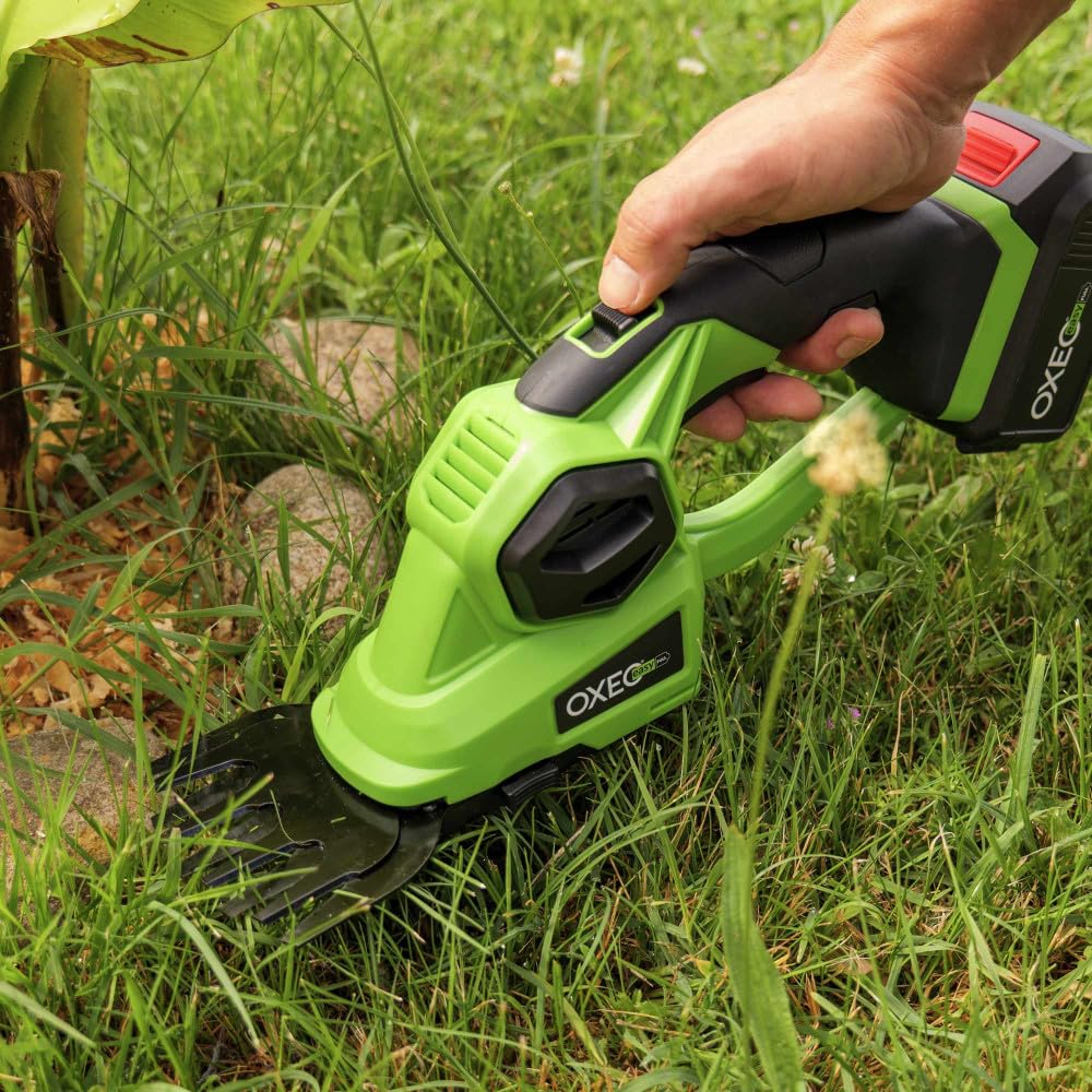 Cisaille à gazon - sculpte buisson taille haie sans fil 2en1 18V - 2 lames - Avec batterie 4Ah et chargeur super rapide 4A