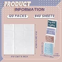 Vista 2 de Seajan Paquete de 120 pañuelos de viaje cristianos de 3 capas a granel con versículos de la Biblia, pañuelos de bolsillo, tamaño de viaje, paquete