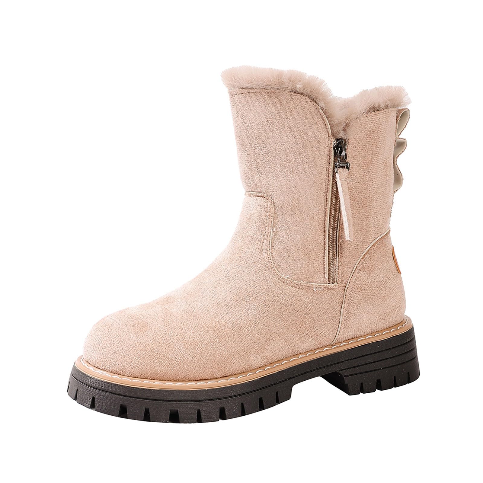 Apres Ski Femme Bottes De Neige Après-Ski Apres-Ski Botte Hiver Chaud Chaussures Glacia Barefoot Bottine Boots Chaussure Pour Grand Froid Fourrées Chaude Imperméable Bottines Montantes Randonnée