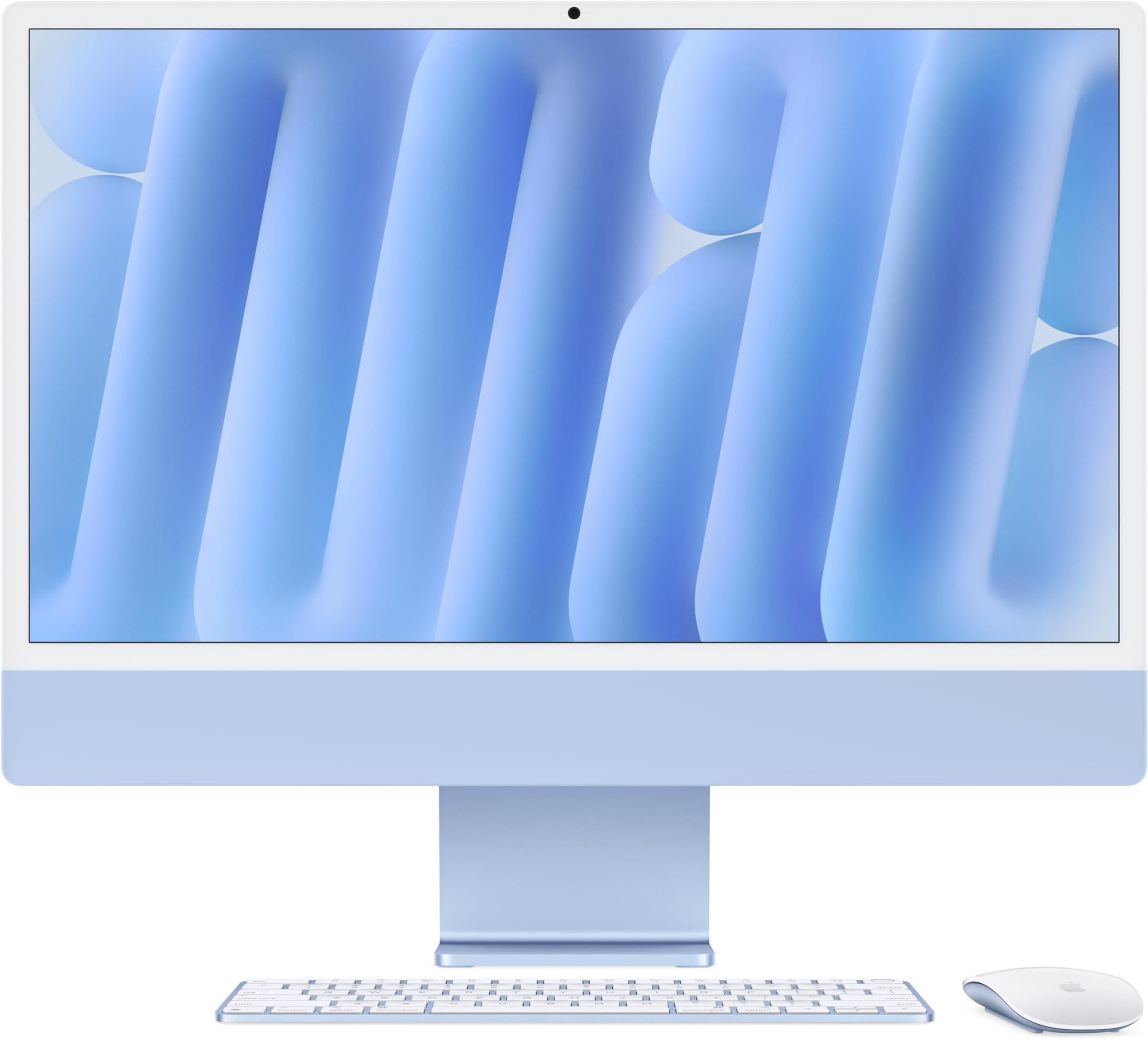 Apple iMac All-in-One Desktop Computer with M4 chip with 10-core CPU and 10-core GPU: Built for Apple Intelligence, 24-inch Retina Display, 16GB Unified Memory, 256GB SSD storage; Blue