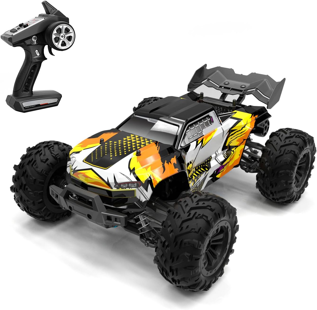 TOUCAN RC HOBBY 1:16 2.4Ghz RC High Speed Off Road Vehicle 70km/h 4 * 4 Remote Pickup Truck RTR Car Metal Drive Shaft Brushless Motor Battery for Adult