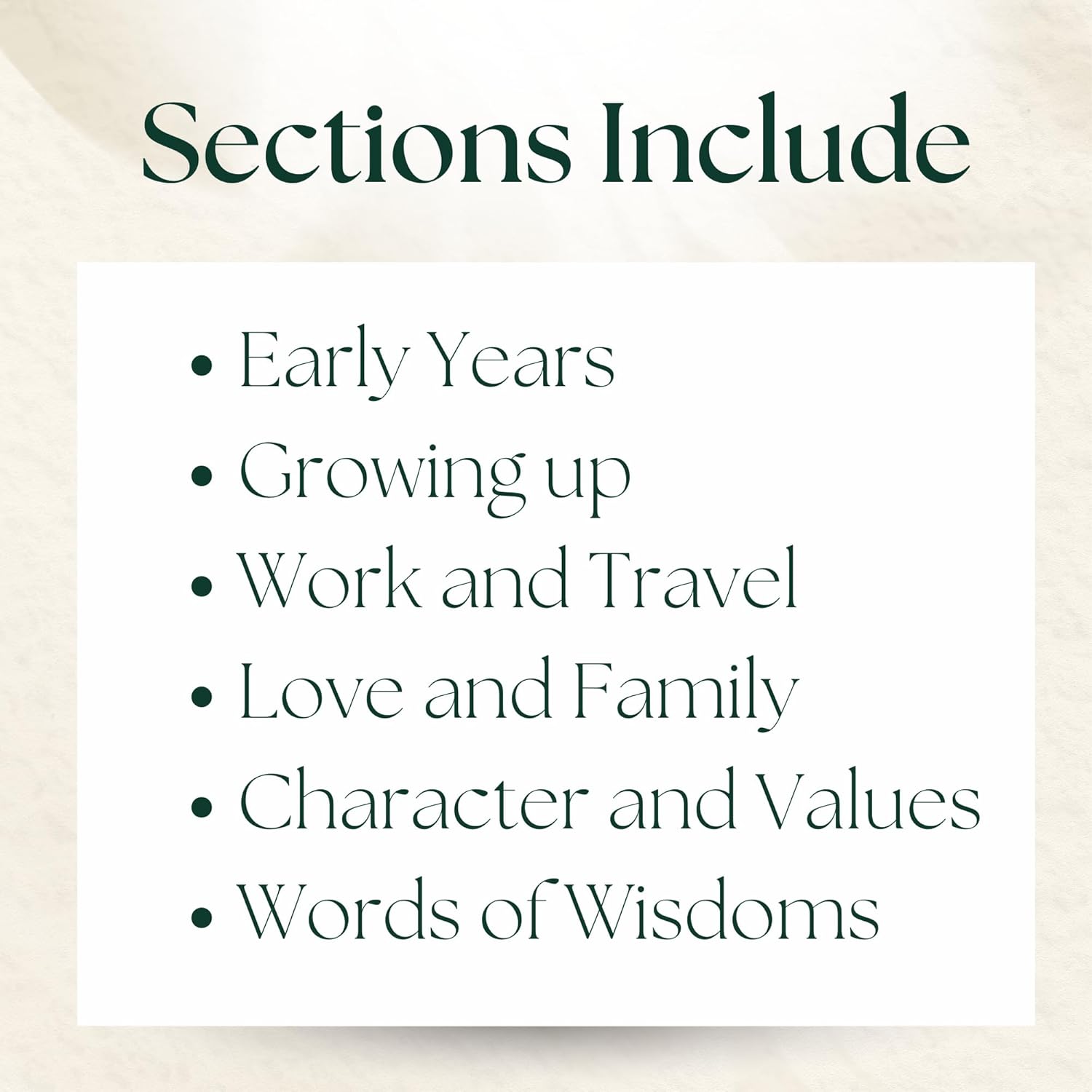 Grandma's Story Journal (Hardcover) - A Family Keepsake with + 250 Prompts and Questions to Share Her Life Story and Memories, Sentimental Mother's Day, Birthday Gift Idea for Granny Nana Grandmother - Image 5