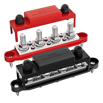 RVBOATPAT Bus Bar Terminal Block 4 x 4 x 3/8