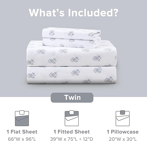 Vista 260 de Comfort Spaces - Sábanas con fundas de almohada Gris diamante