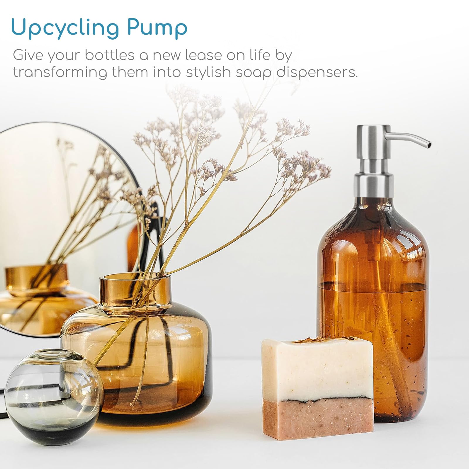 Testa Della Pompa Sapone Per In Acciaio Inossidabile Dosatore Shampoo