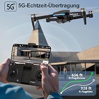 Toladrone TD31GPS 4K Drón GPS Navigációval - 5G WiFi FPV Élőkép, Kefenélküli Motor, Automatikus Visszatérés, Követés Funkció, Kezdőknek és H 4
