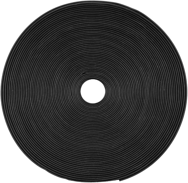 sourcing map Heat Shrink Tubing 17mm Flat Width 10m 2:1 Heat Shrink Wrap Cable Sleeve Tube Black