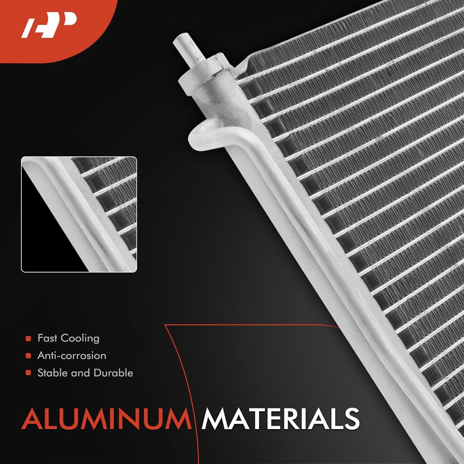 A-Premium A/C Condenser Replace# 3077, 3117 - Compatible with 2001 2002 2003 Mazda Protege