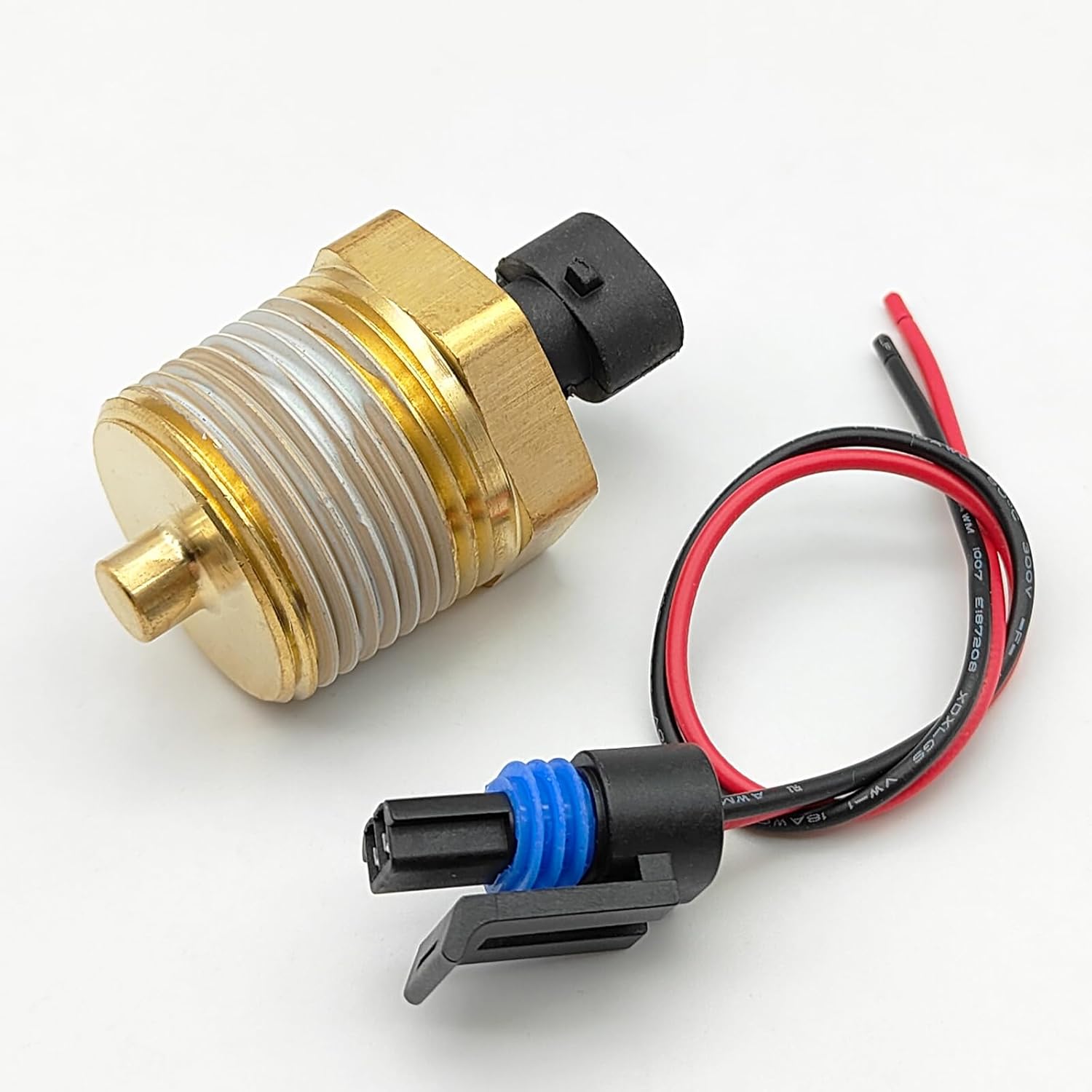 Coolant Temperature Sensor w/Wire Harness Plug 23515251 23514708 GT7610-477 Compatible with Detroit Diesel Series 60