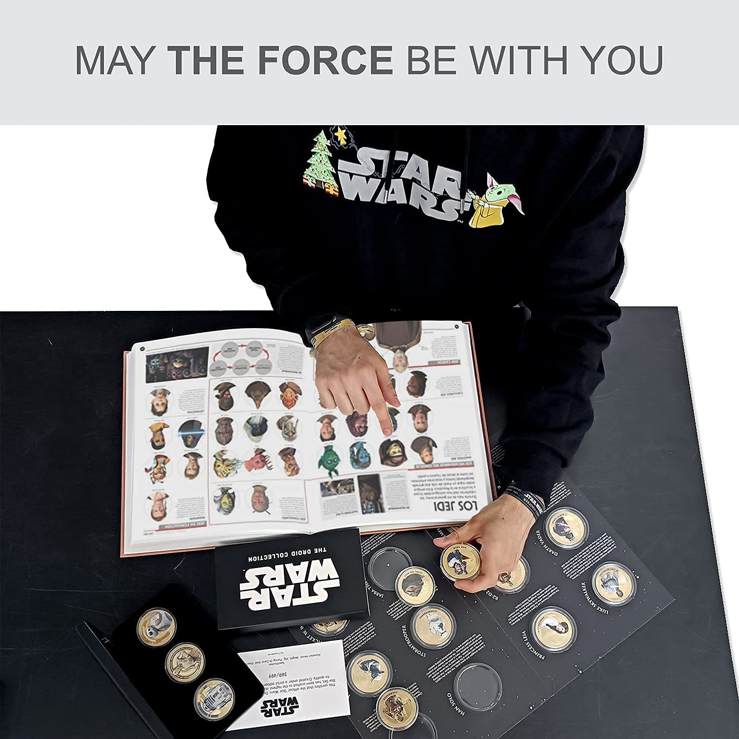 FANTASY CLUB 12 offizielle Star-Wars-Episoden IV-VI der Original-Trilogie – 44 mm jeder Wird in einem wunderschönen Sammelalbum präsentiert. Limitierte Auflage