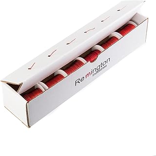 Remington Industries 1424MWKIT.125 Magnet Wire Kit, Enameled Copper Wire, 14, 16, 18, 20, 22, & 24 AWG, 2 oz Each, Red