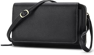 RONSIN Crossbody Bag for Women Wristlet Wallets with RFID Card Small Clutch Purses for Party Prom
