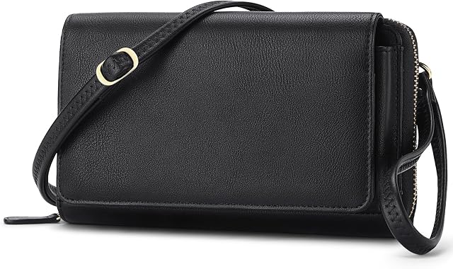 RONSIN Crossbody Bag for Women Wristlet Wallets with RFID Card Small Clutch Purses for Party Prom
