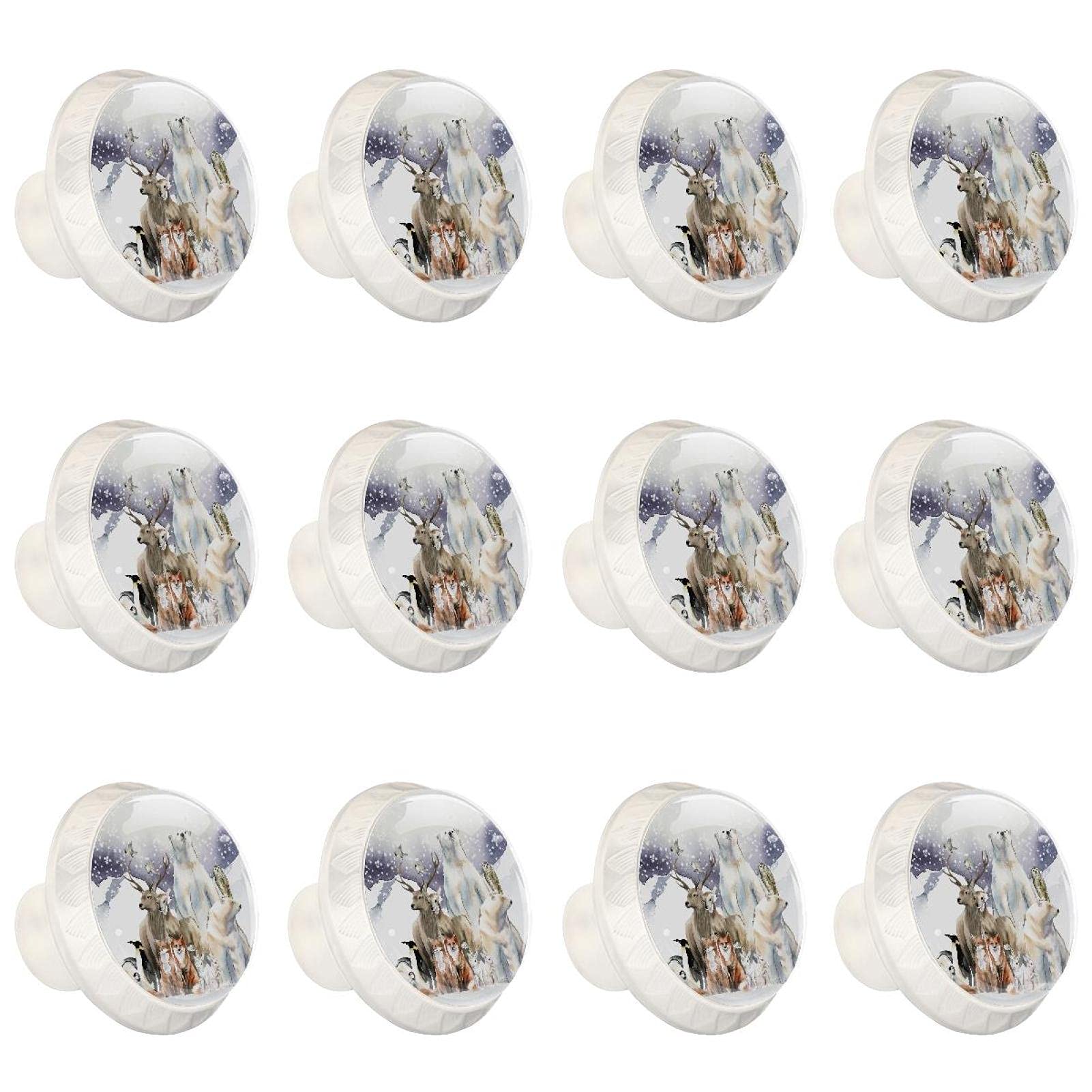 Boutons de meuble cuisine pingouin poignée tiroir commode placard x12