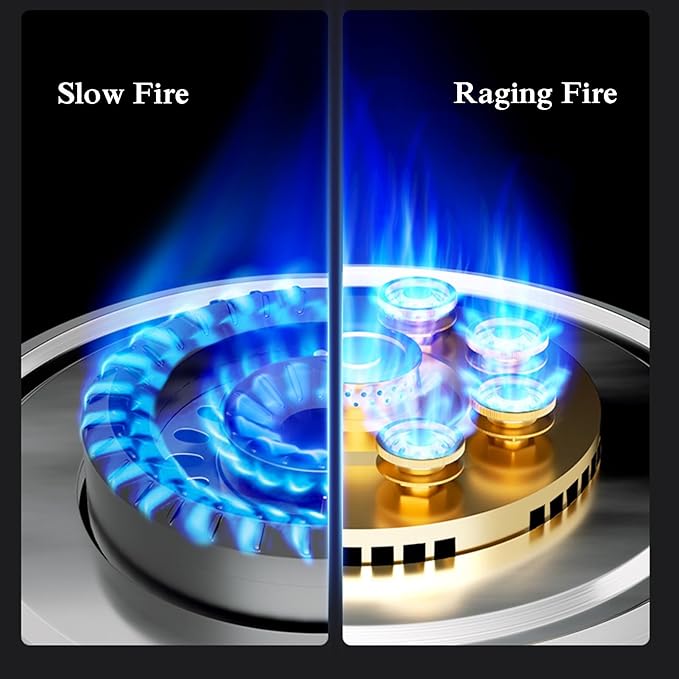 Estufa de Gas 2 Puestos 73 cm con Vidrio Templado y Encendido Automático miniatura 6