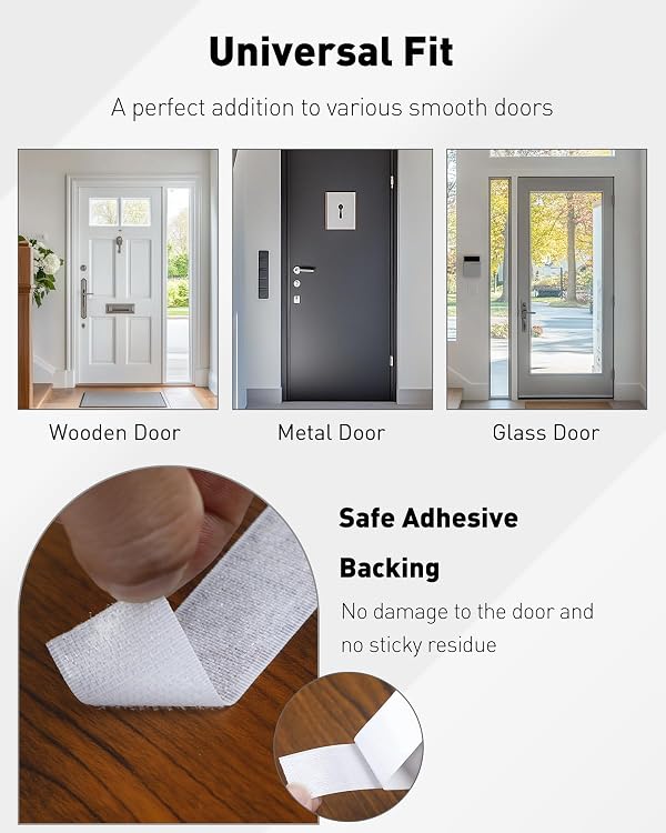 Uniclife White Mail Slot Catcher for Door, Large Capacity Letter Catcher Letterbox Catcher, Front Door Mail Catcher with Hook and Loop Fasteners, Indoor Post Catcher Bag for Small Packages & Magazines by Uniclife - Image 5