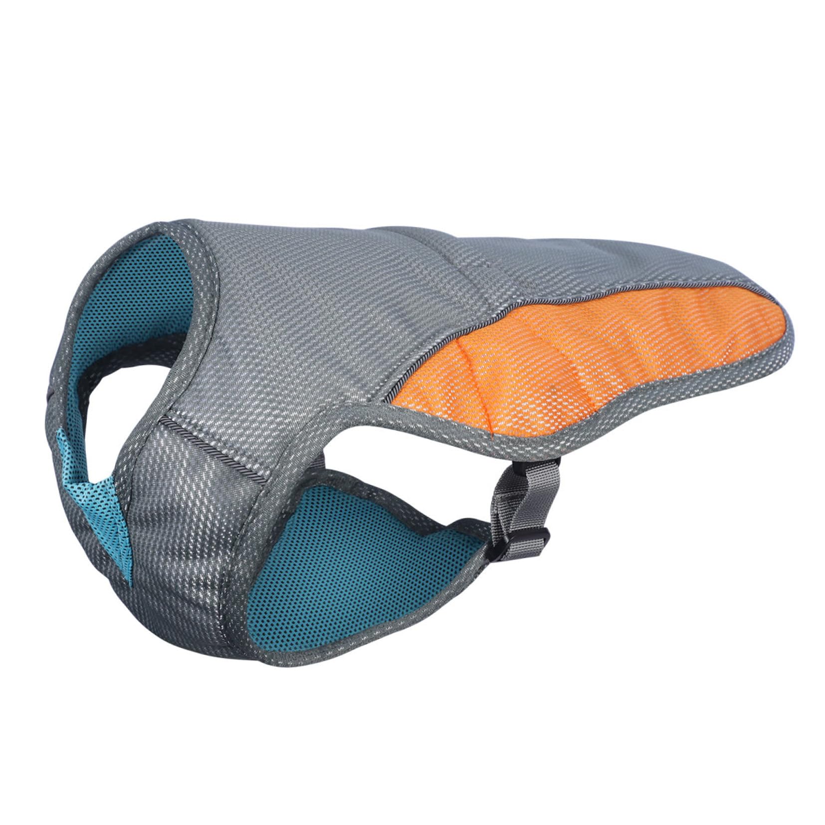 POPETPOP 1 veste de refroidissement réglable anti-ultraviolet réfléchissante respirante pour animal domestique harnais pour chien chiot