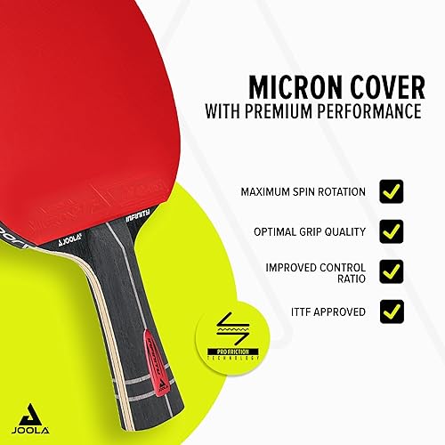 Miniatura 2 de JOOLA Table Tennis Bat Infinity ITTF Approved Professional Carbon Table Tennis Bat for Advanced Players - with High-Tech Fibre, 7-Layer Bat Blade