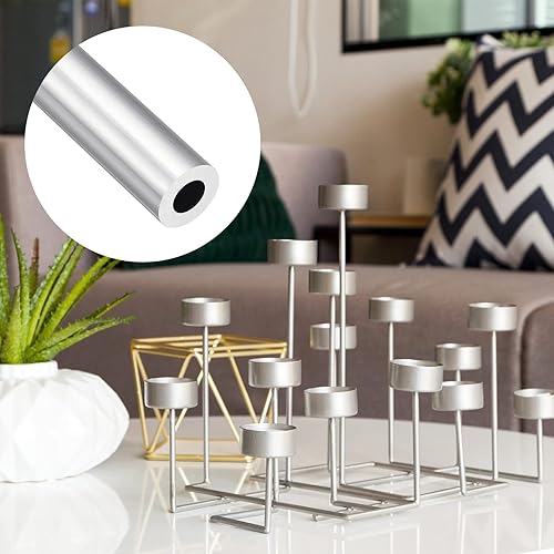 Miniatura 95 de METALLIXITY Tubo de aluminio 6063 (0.394 in de diámetro x 0.276 in de diámetro interior x 11.811 in de largo), 2 piezas, tubo redondo de aluminio