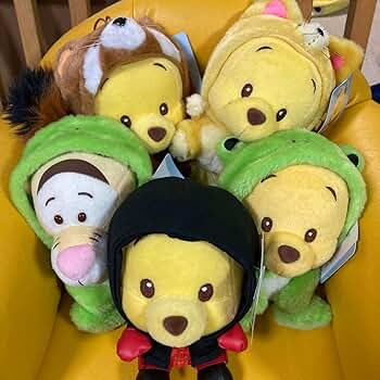 Amazon.co.jp: ベビー プーさん 着ぐるみ ぬいぐるみ 5点セット