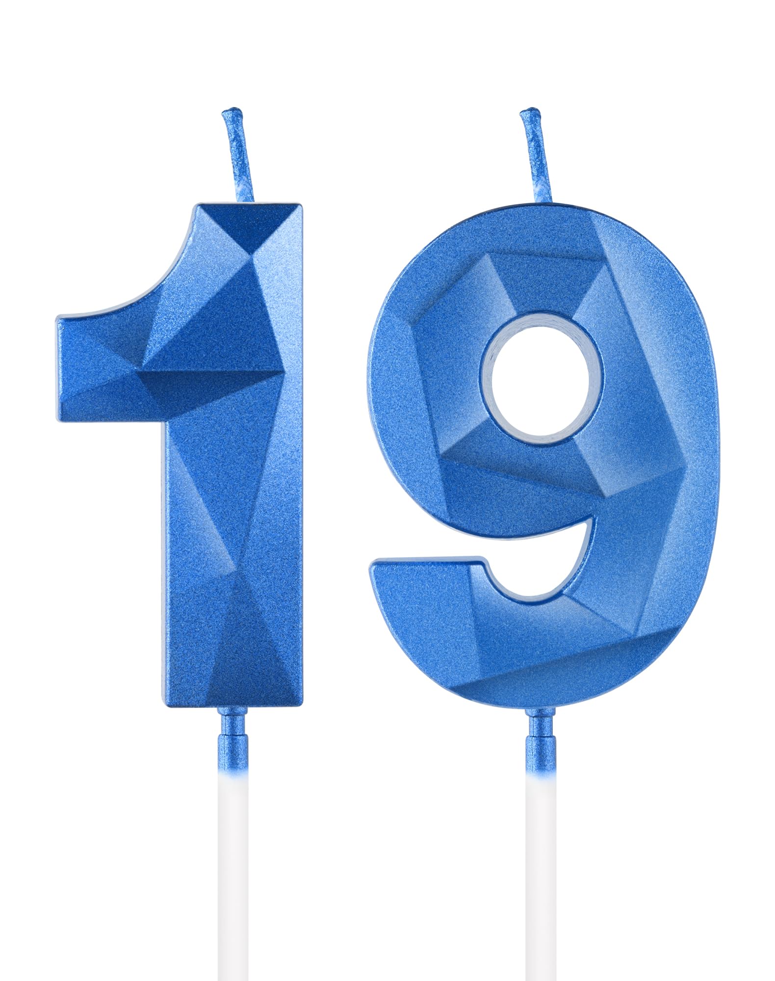 Royal Blue 13th Birthday Candles, 3D Number 13 Candle for Cake, Boy Girl 13th Birthday Decorations,Sapphire Candle Topper Blue Cake Decorations for Birthday Party Wedding Anniversary Supplies — view 97
