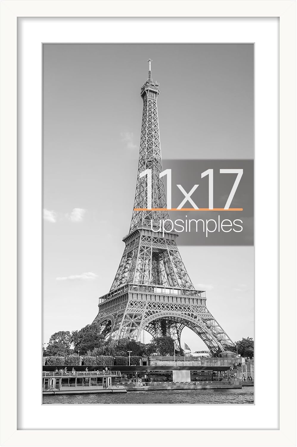 upsimples 11x17 Picture Frame, Display Pictures 9x15 with Mat or 11x17
